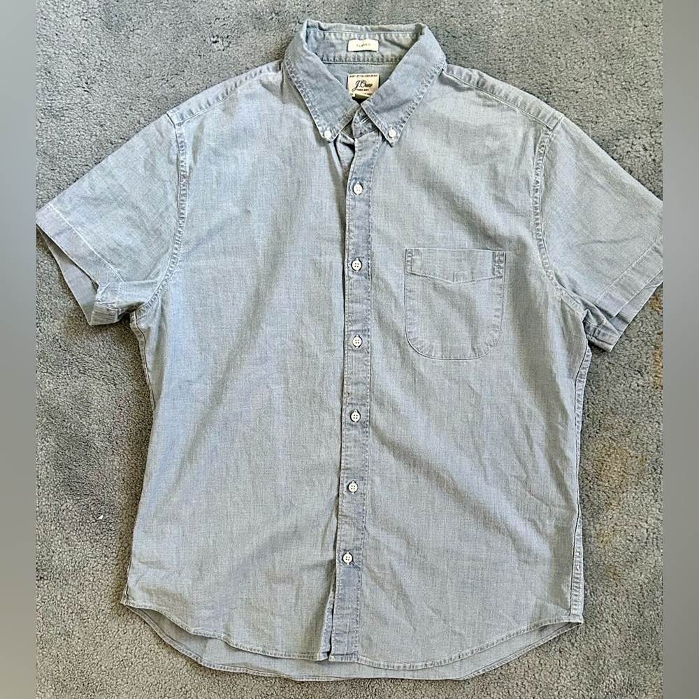 J. Crew LOT 2 Button-Down Shirt  - Medium - Blue